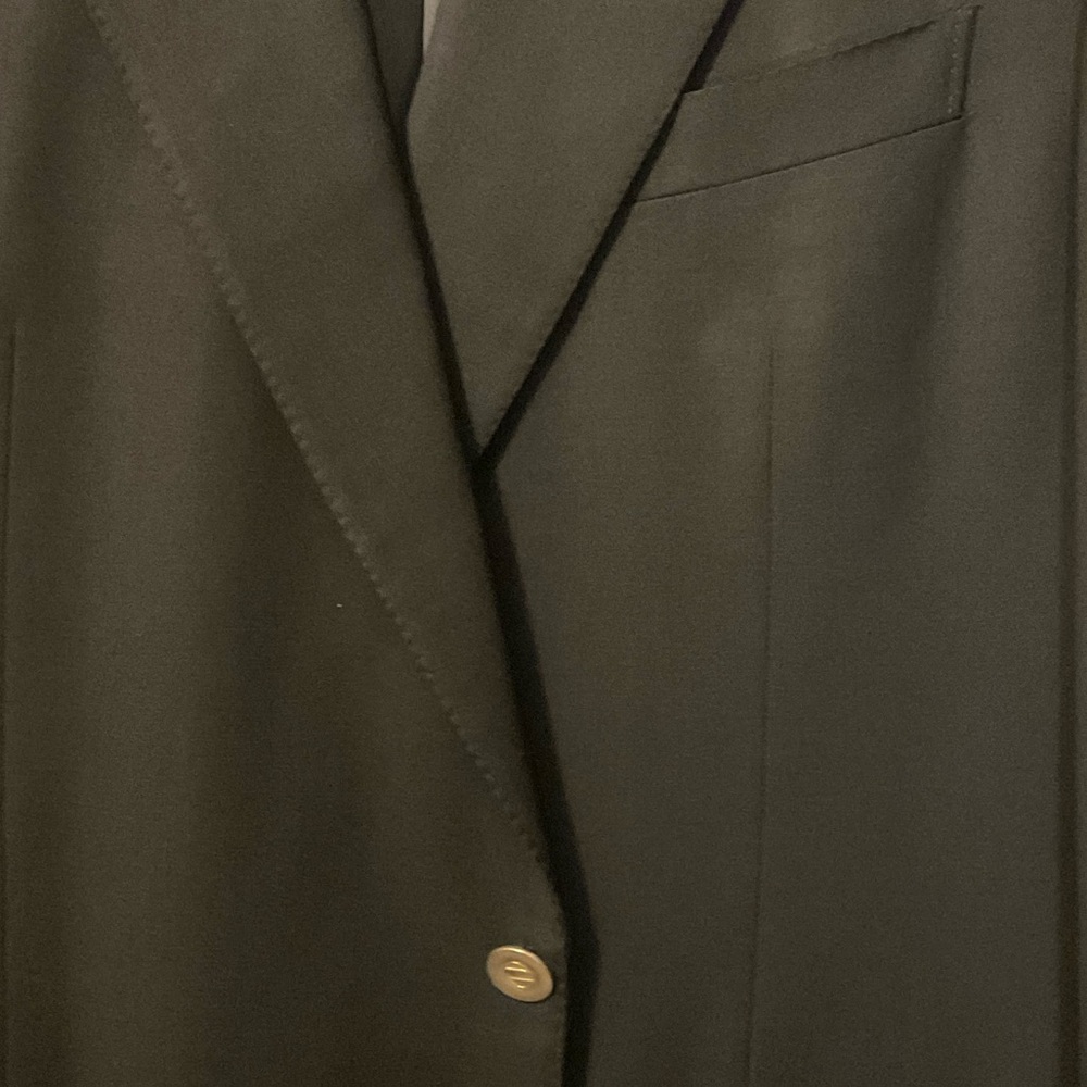 Ermenegildo Zegna Black Sporr Coat With Gold Buttons View 3